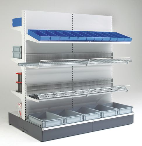 Merchant shelving - flex - Otto Kind GmbH & Co. KG - cantilever / light-duty / for boxes