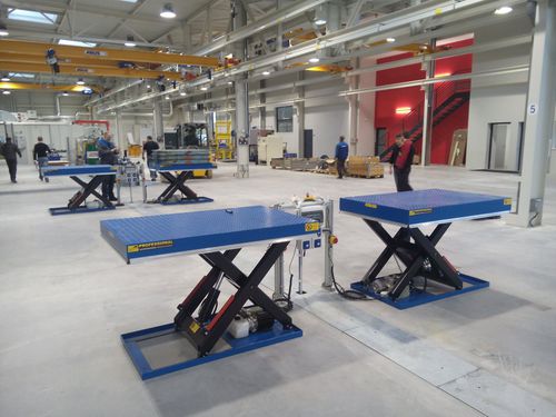 Scissor lift table - Static Low Profile Scissor Lift Table - Pronomic AB - hydraulic / electric / stationary