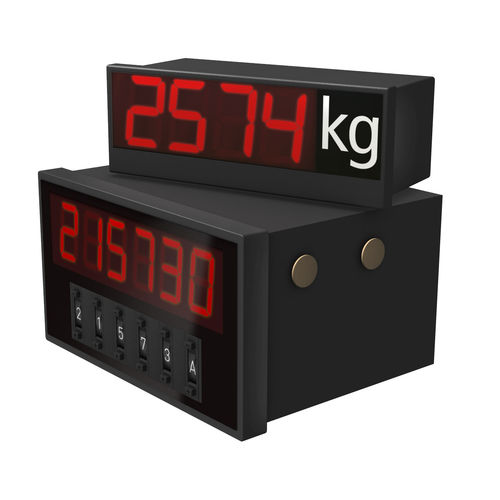 LED display - E series - VISUAL ELECTRONIC GmbH - 4-digit / 5-digit / 6-digit