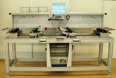Pressure leak test stand - Dr. Wiesner - computer-controlled / hose