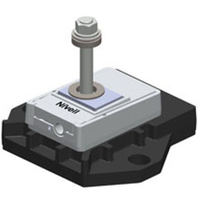 Adjustable leveling wedge - GN35+TK8+AP10x10 - NIVELL - with screw on bolt / precision