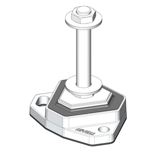 Machine foot - Silent Delta SDS 50 - NIVELL - rubber / anti-vibration / threaded