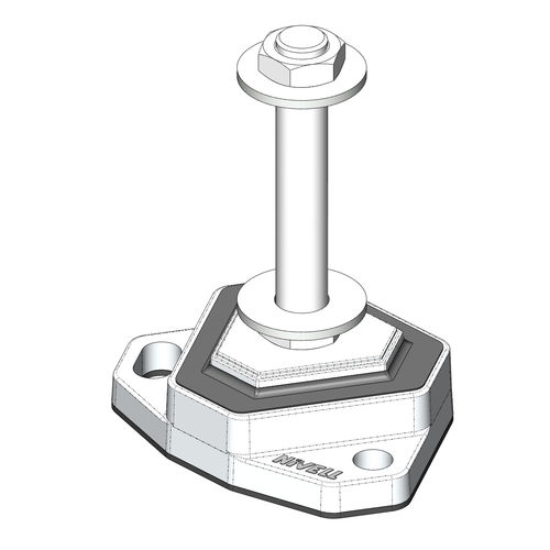 Machine foot - Silent Delta SDS 90 - NIVELL - rubber / anti-vibration / threaded