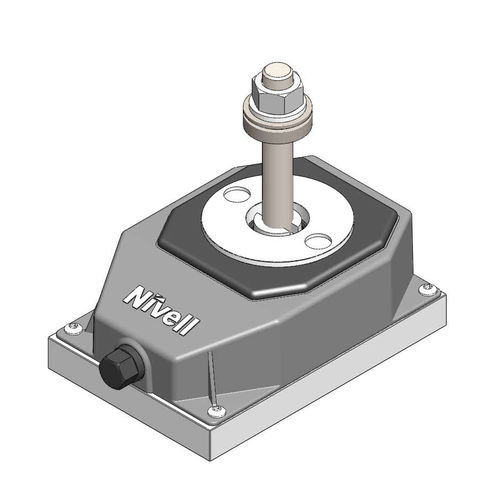 Adjustable leveling wedge - DKP90-2 M16x95 (120) - NIVELL - with screw on bolt / precision