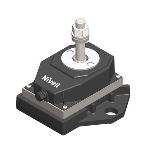 Adjustable leveling wedge - DK-2/10 + AP 10x10, M20x95 (190) - NIVELL - with screw on bolt / precision