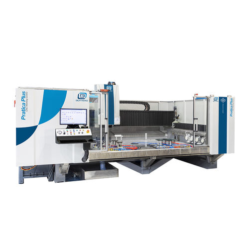 3/4-axis CNC machining center - PRATICA PLUS - Bottero - vertical / for glass / milling