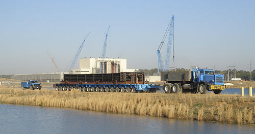 Loading platform - Lampson crane - transport / mobile / hydraulic