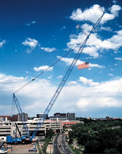 Crawler crane - Lampson crane - luffing jib / for construction / lifting