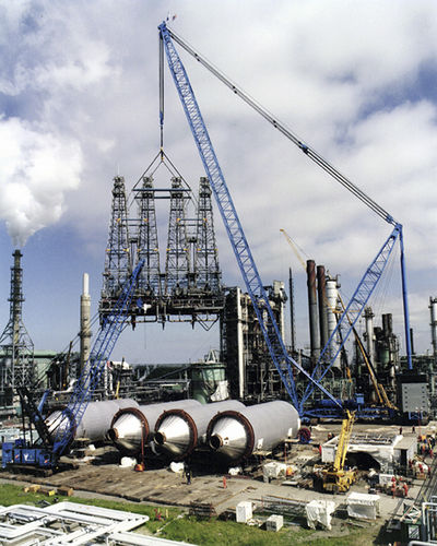 Crawler crane - LAMPSON TRANSI-LIFT® 1500 - Lampson crane - lattice / for construction / lifting