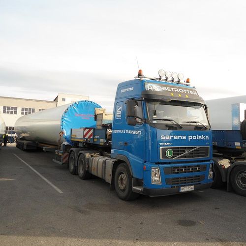 Flatbed trailer - Sarens Group - for industrial materials / more than 6 axles / towed