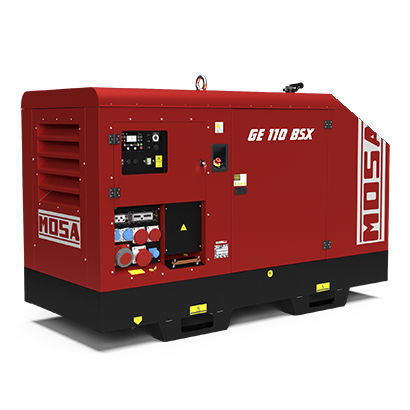 Diesel generator set - GE 110 BSX - MOSA - three-phase / stationary / 50 Hz