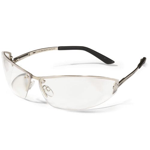 Ballistic safety glasses - EXPERT - SWISS ONE SAFETY SA - polycarbonate / PVC / TPE