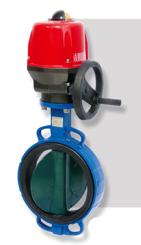 Butterfly valve - 614 - VALPES - electrically-actuated / wafer / flange