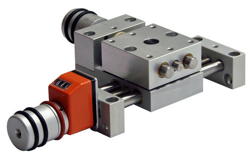 Linear positioning table - KT4808-KL-PA-PT1408 - MM Engineering GmbH - manual / 2-axis / with position indicator