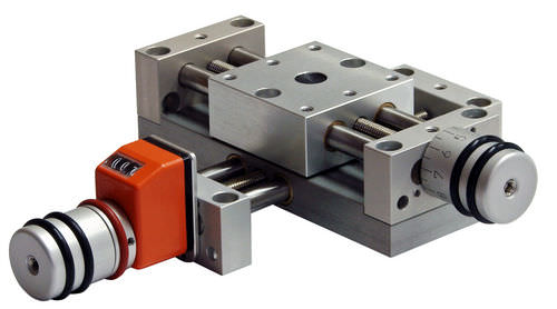 Linear positioning table - KT4808-L-PA-PT4808-SKL - MM Engineering GmbH - manual / 2-axis / with position indicator