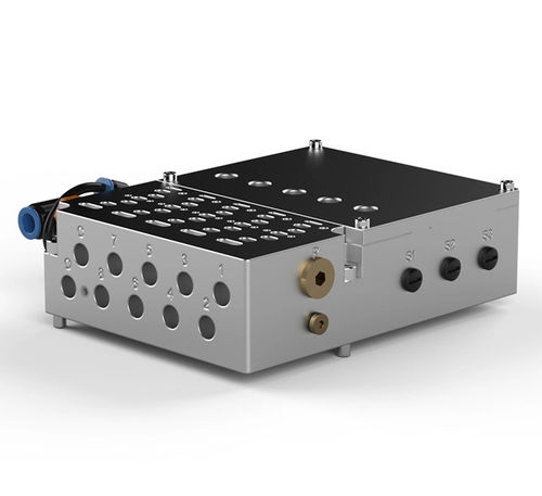 Spool distribution block - P0026 - Robot System Products AB - pneumatically-operated / standard