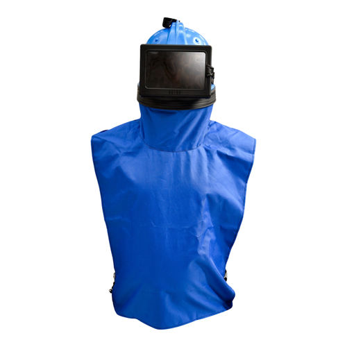 Blasting helmet - Spartan  - C.B. SABBIATRICI S.R.L. - plastic / with visor / filter