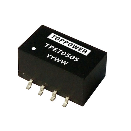 Isolated DC/DC converter - TPET series - Guangzhou Top Power Electronics Technology Co.,Ltd - SMD / compact / non-stabilized