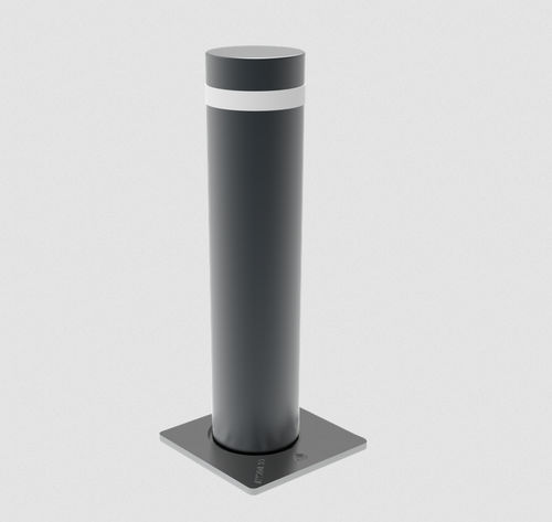 Semi-automatic retractable bollard - SA20-70 - La Barrière Automatique - pneumatic / steel