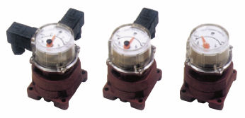 Position indicator - max. 100 l/min - Oval Corporation - analog / panel-mount / for valves