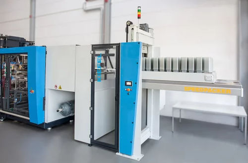 Unloader transfer system - SPEEDPACKER - Kiefel GmbH - conveyor belt / tray / automated