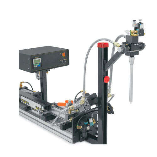 Two-component mixer-dispenser - 860-5 series - EXACT DISPENSING SYSTEMS - piston