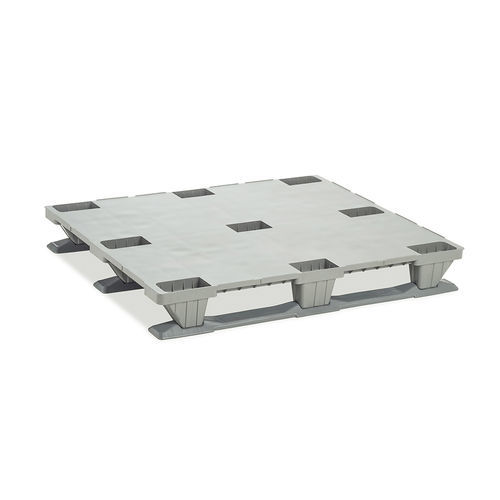 Recycled plastic pallet - BASIC 1210-C3 - NAECO PACKAGING - Euro / storage / transport