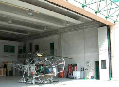 Folding door - PL 3000 MOT - SACIL HLB - hangar / industrial / large
