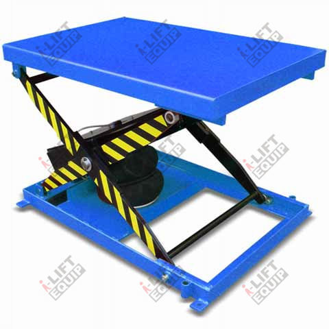 Bellows lift table - QN1000 - i-lift Equipment Ltd. - pneumatic / mobile / for assembly