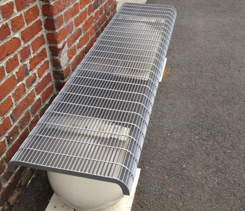 Steel grating - JK TECHNIC - aluminum / stainless steel / pressed