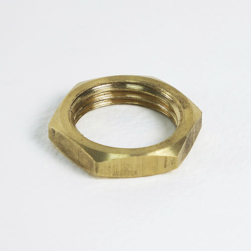 Hexagonal locknut - FLB series - Temperature Technology Ltd - brass / fitting