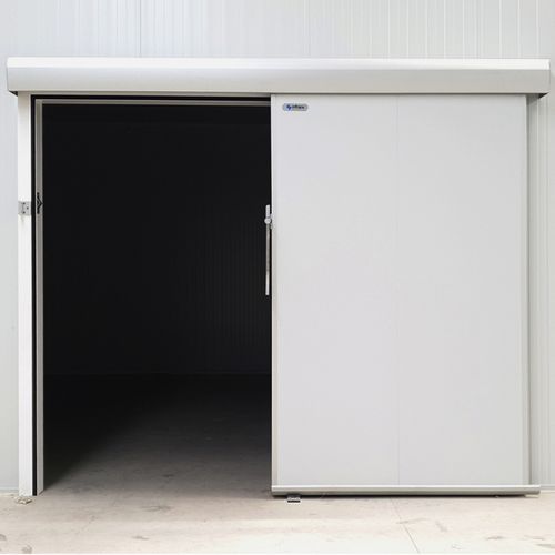 Cold storage door - 002 - Infraca - sliding / metal / PVC