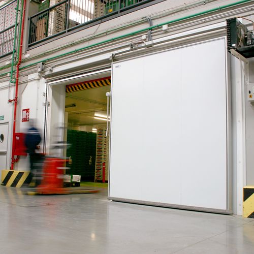 Sliding door - IFIRE EI2-60 - Infraca - metal / industrial / for cold storage