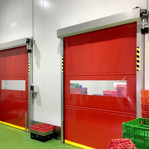 Roll up door - PRE - Infraca - stainless steel / PVC / high-speed