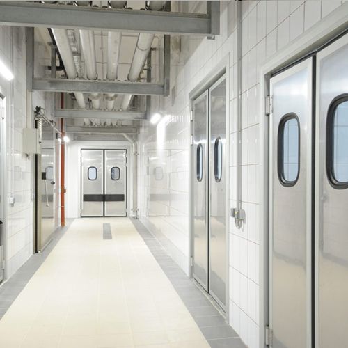 Swing door - Infraca - indoor / industrial / for cold storage