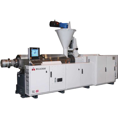 Conical twin-screw coextruder - TC series - Milacron China - for PVC