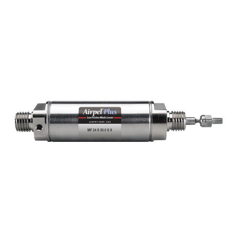 Pneumatic cylinder - MP24S-SX - Airpot - with through rod / single-acting / low-friction
