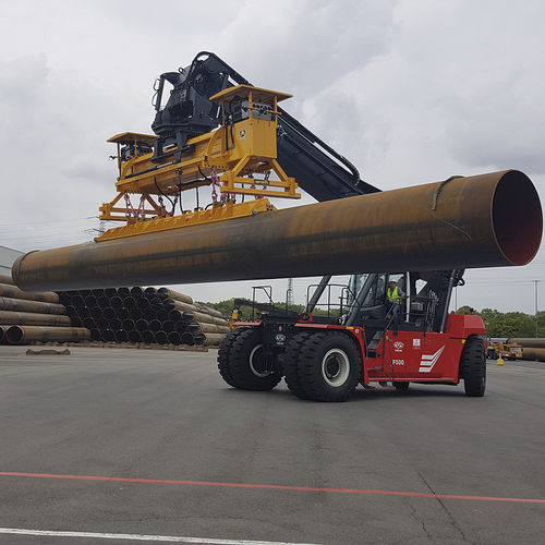 Heavy load vacuum lifting device - Aerolift Industrials B.V. - for pipes / horizontal / secure
