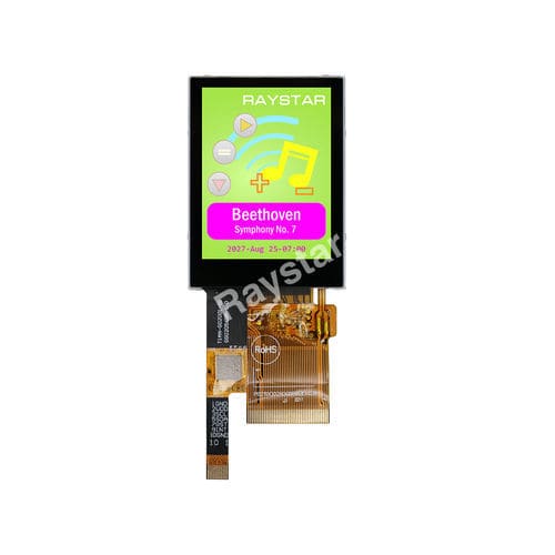 LED display module - RFJ02000B-AYW-DNG1 - Raystar Optronics, Inc. - TFT LCD / IPS / capacitive touch screen