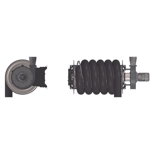 Car exhaust extraction system - ST-Arr Ø 125 FAN - Stucchi 1950 S.r.l. - for workshops / for trucks / wall-mounted
