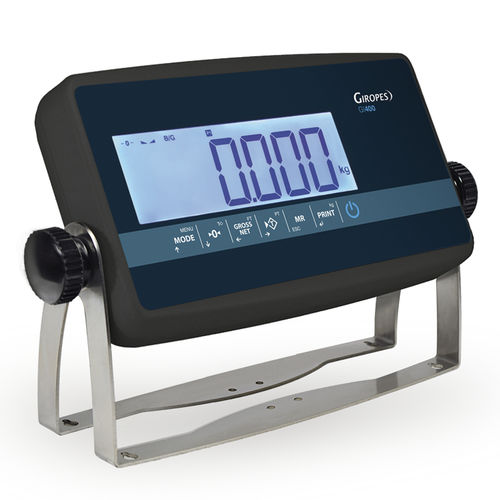 LCD display weight indicator - GI400 LCD ABS - GIROPES - panel-mount / benchtop / wall-mount