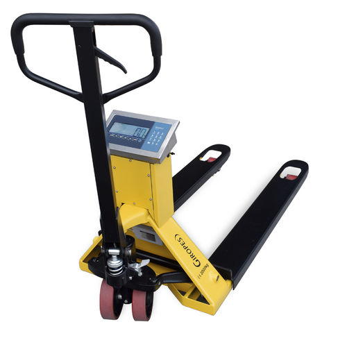 Hand pallet truck - TP410 WIDE - GIROPES - multifunction / scale / for warehouse