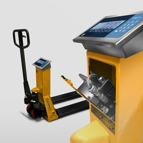 Hand pallet truck - TP410 ATEX - GIROPES - electric / scale / for the food industry