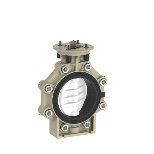 Butterfly valve - K4 - Praher Plastics Austria GmbH - pneumatically-operated / electrically-operated / flange