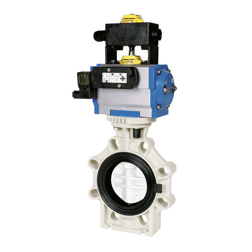 Butterfly valve - K4 - Praher Plastics Austria GmbH - pneumatically-operated / flange / hygienic