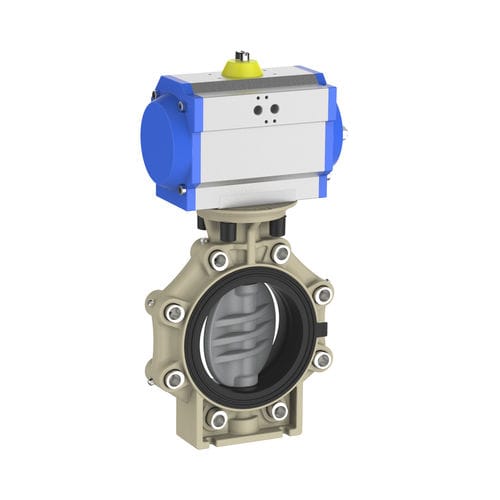 Butterfly valve - K4  - Praher Plastics Austria GmbH - pneumatic / flange / lug type