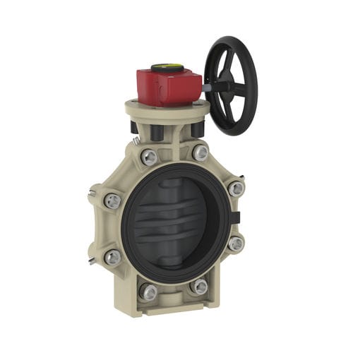 Butterfly valve - K4  - Praher Plastics Austria GmbH - with handwheel / flange / lug type