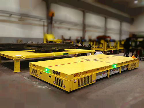 2-axle electric transporter - OMNI-E - 30 tons - MORELLO GIOVANNI S.r.l. - omnidirectional / radio-controlled