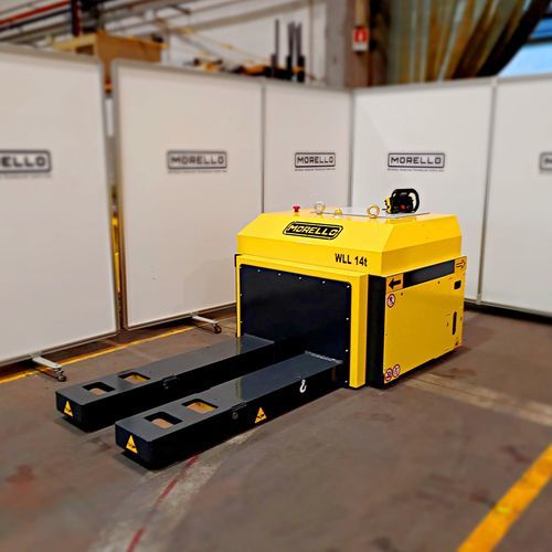 Lithium battery-powered pallet truck - MORELLO GIOVANNI S.r.l. - AGV / transport / for heavy-duty applications