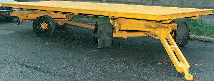 Flatbed trailer - 4 x 2 m | VC 10/2 - MORELLO GIOVANNI S.r.l. - for industrial materials / 2-axle / towed